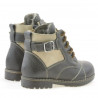 Botines para niños pequeños 21c café combinado
