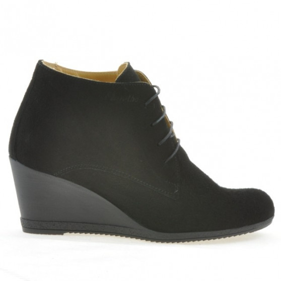 Botines de mujer 3287 negro ante