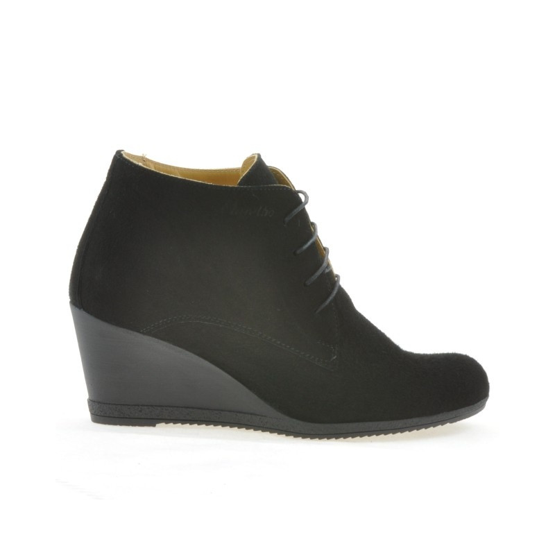Botines de mujer 3287 negro ante