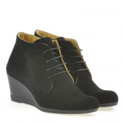 Botines de mujer 3287 negro ante