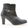 Botines mujer 1124 negro+negro ante