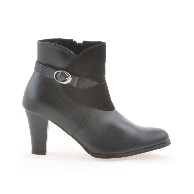 Botines mujer 1124 negro+negro ante