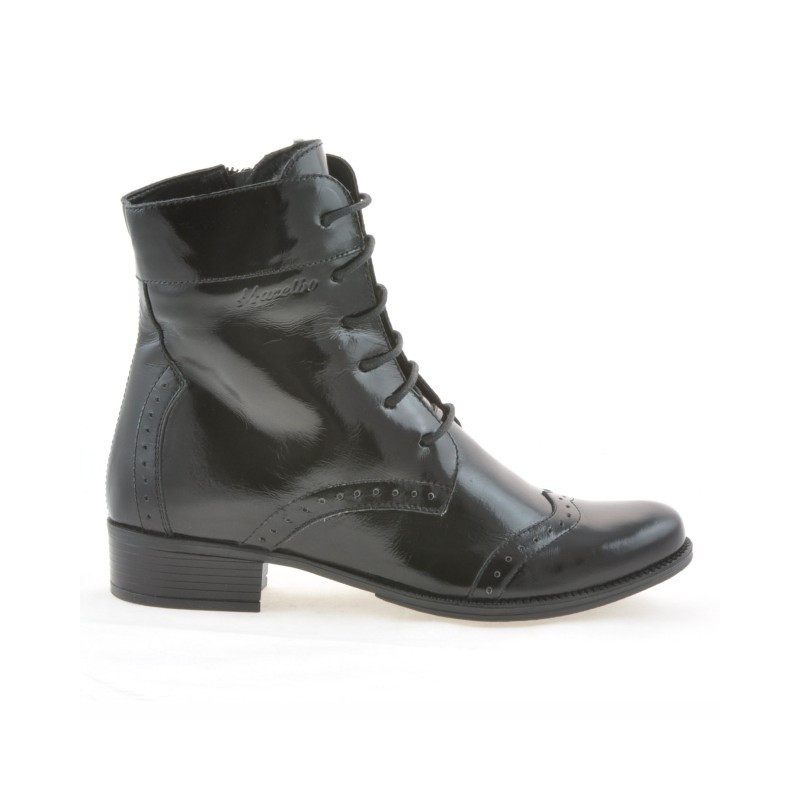 Botas de dama 291 charol negro