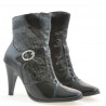 Botas de mujer 1102 crepé charol negro