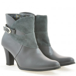 Botines de mujer 1124 gris combinado