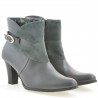 Botines de mujer 1124 gris combinado