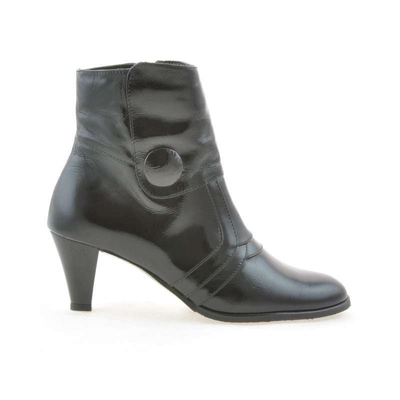 Botines de mujer 1101 charol negro