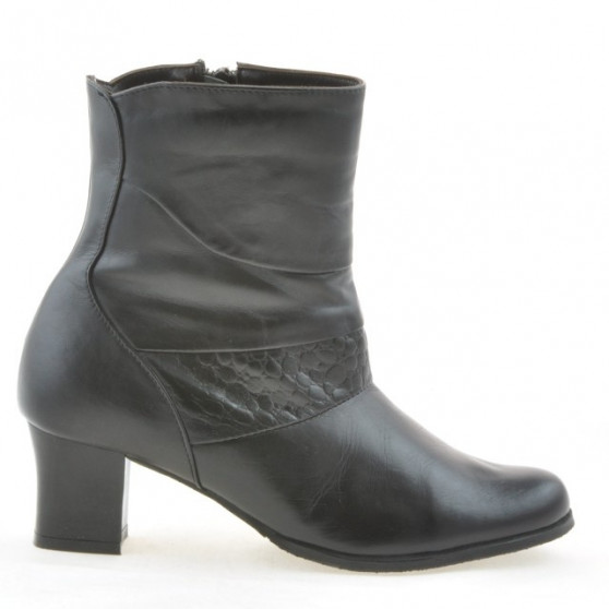 Botines de mujer 1122 negro combinado