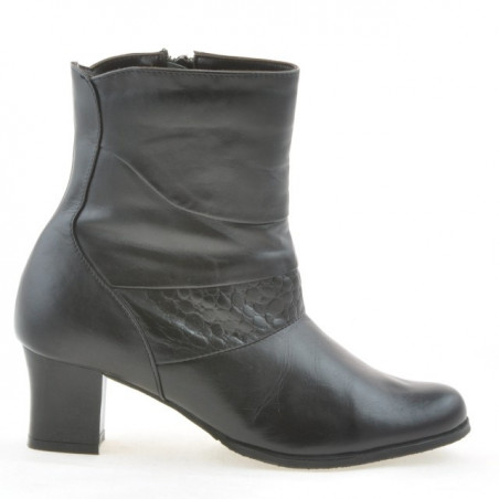 Botines de mujer 1122 negro combinado