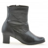 Botines de mujer 1122 negro combinado