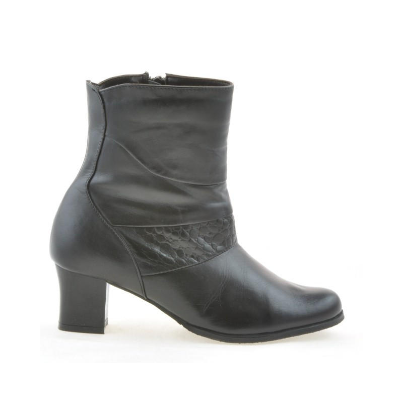 Botines de mujer 1122 negro combinado