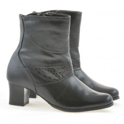 Botines de mujer 1122 negro combinado