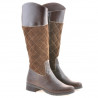 Botas de mujer 3293 café combinado