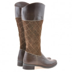Botas de mujer 3293 café combinado