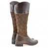 Botas de mujer 3293 café combinado