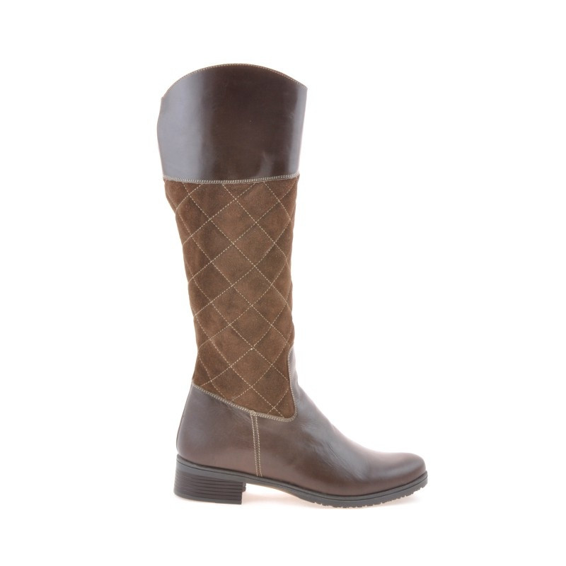 Botas de mujer 3293 café combinado