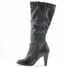 Botas de mujer 1119 negro combinado