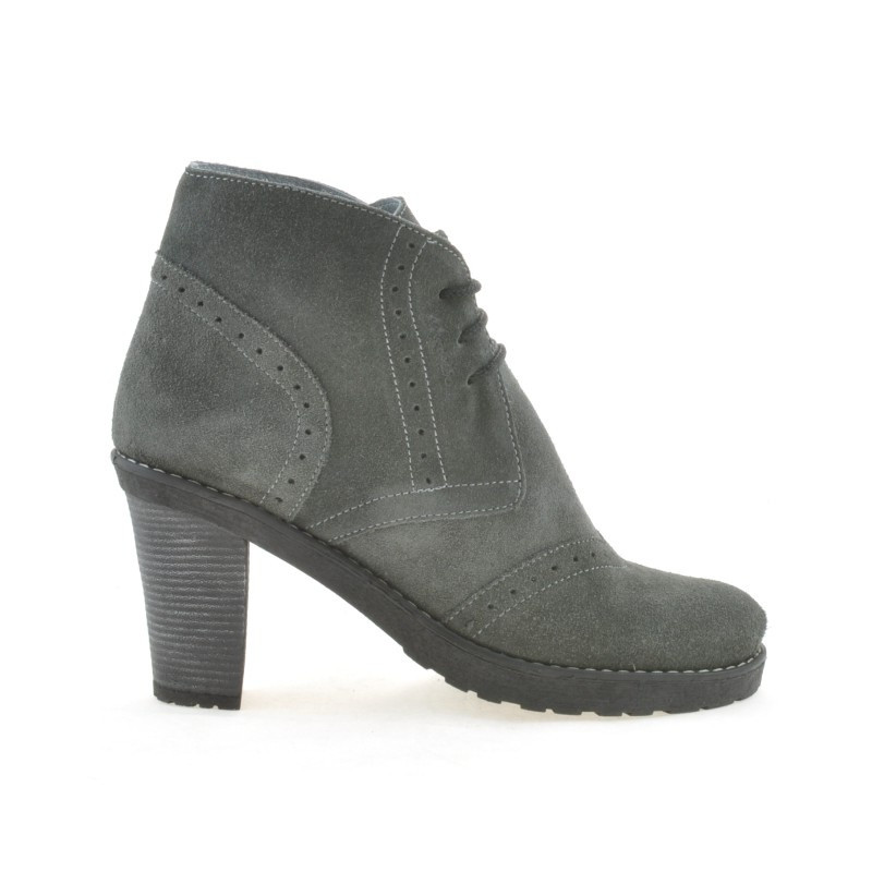 Botines mujer 3230 gris ante
