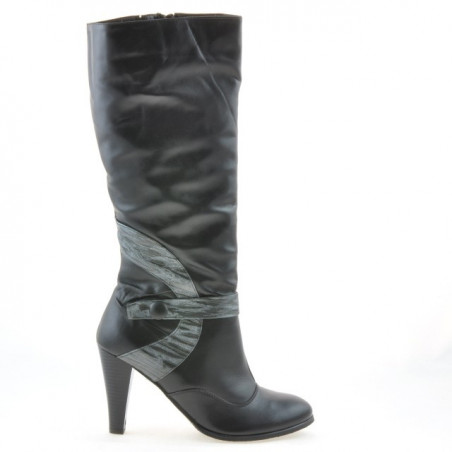 Botas mujer 1119 negro+gris