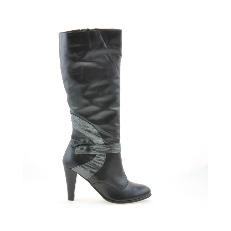 Botas mujer 1119 negro+gris