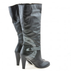 Botas mujer 1119 negro+gris