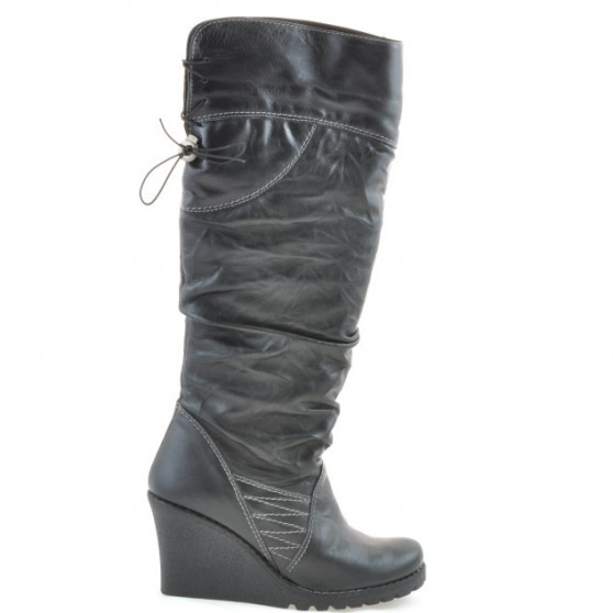 Botas mujer 226 negro+crepé negro