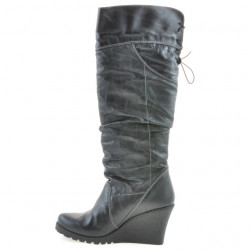 Botas mujer 226 negro+crepé negro