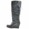 Botas mujer 226 negro+crepé negro