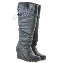 Botas mujer 226 negro+crepé negro