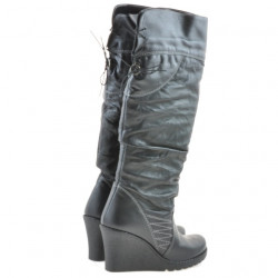 Botas mujer 226 negro+crepé negro