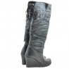 Botas mujer 226 negro+crepé negro