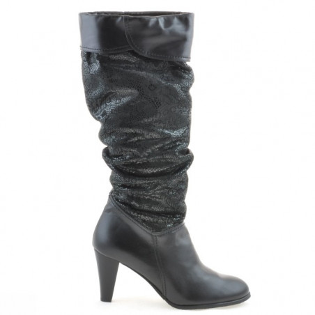 Botas mujer 1120 negro+negro antílope pic
