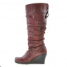 Botas para dama 226 burdeos combinado