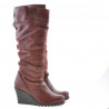 Botas para dama 226 burdeos combinado