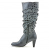 Botas de mujer 1120 gris+gamuza gris
