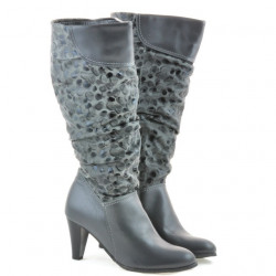 Botas de mujer 1120 gris+gamuza gris