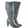 Botas de mujer 1120 gris+gamuza gris
