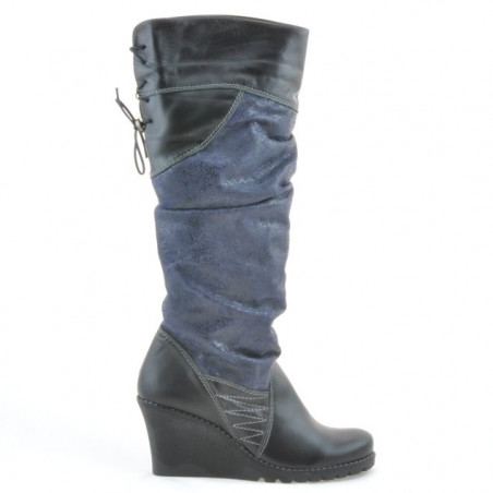 Botas de mujer 226 negro+índigo antílope