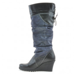 Botas de mujer 226 negro+índigo antílope