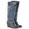 Botas de mujer 226 negro+índigo antílope