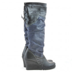 Botas de mujer 226 negro+índigo antílope