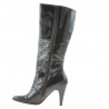 Botas de mujer 1109 charol negro combinado