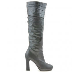 Botas de mujer 1118 gris satinado