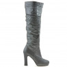Botas de mujer 1118 gris satinado