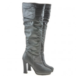 Botas de mujer 1118 gris satinado