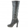 Botas de mujer 1118 gris satinado