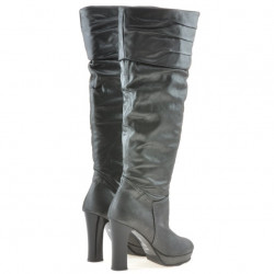 Botas de mujer 1118 gris satinado