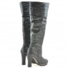 Botas de mujer 1118 gris satinado