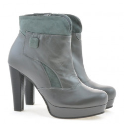 Botines de mujer 1125 gris+gris ante