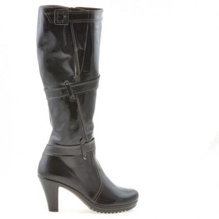 Botas de mujer 229 charol café